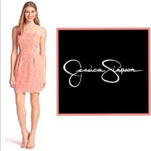 Jessica Simpson, Sleeveless Lace Overlay Dress